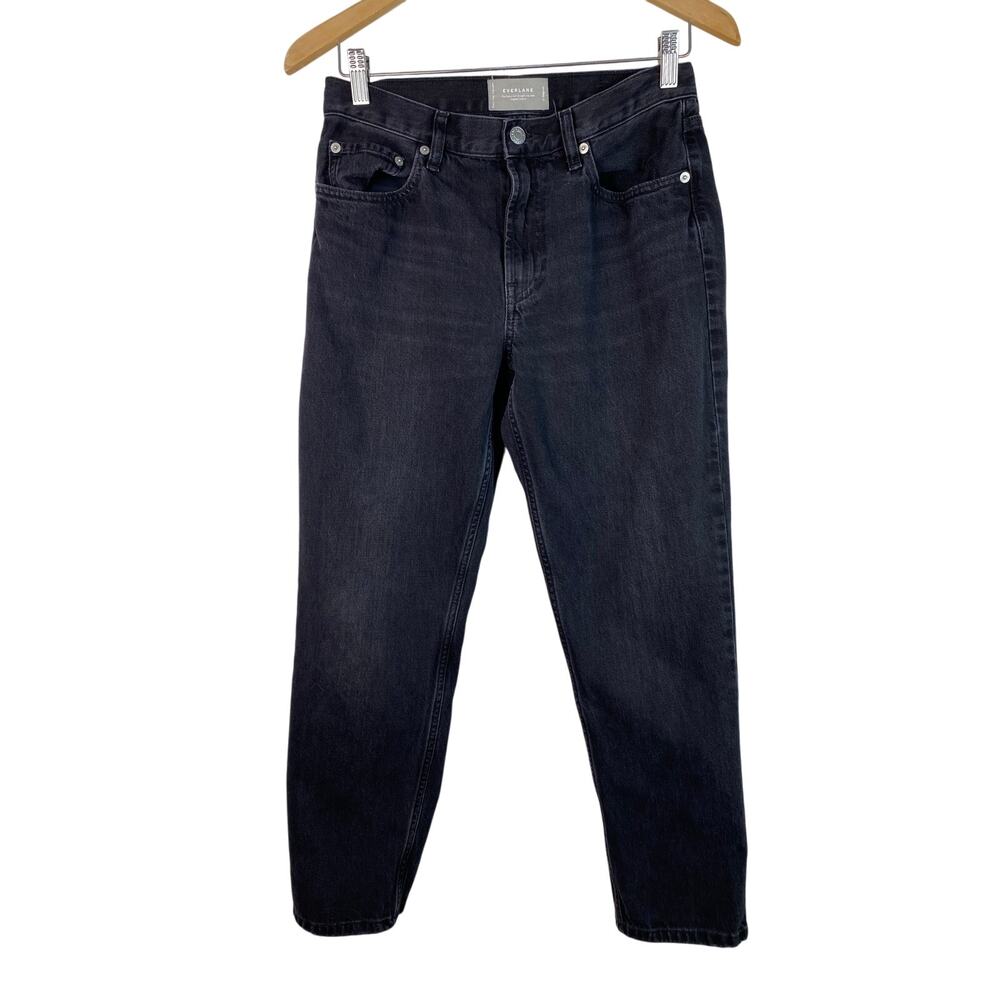 Everlane Women's 27 Faded Black Organic Cotton Super Soft Straight Leg‎ Jeans *
